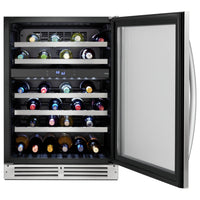 Whirlpool 46-Bottle Under-Counter Wine Cooler - WUW55X24HS - Beverage Centre in Stainless Steel