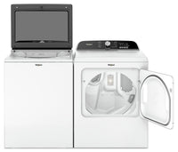 Whirlpool 6.1 Cu. Ft. Top-Load Washer with Removable Agitator and 7 Cu. Ft. Electric Dryer | Laveuse à chargement par le haut de 6,1 pi³ avec agitateur amovible et sécheuse électrique de 7 pi³ de Whirlpool | WHTL615W