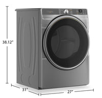 Whirlpool 7.4 Cu. Ft. Smart Electric Dryer with Steam - YWED6720RR | Sécheuse électrique intelligente Whirlpool de 7,4 pi³ avec vapeur - YWED6720RR | YWED672R