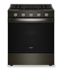 Whirlpool 5 Cu. Ft. Gas Range with Air Fry and WipeClean™ Coating - Black Stainless Steel - WSGS7530RV | Cuisinière à gaz Whirlpool de 5 pi3 avec friture à air et revêtement WipeCleanMC - acier inoxydable noir - WSGS7530RV | WSGS753V