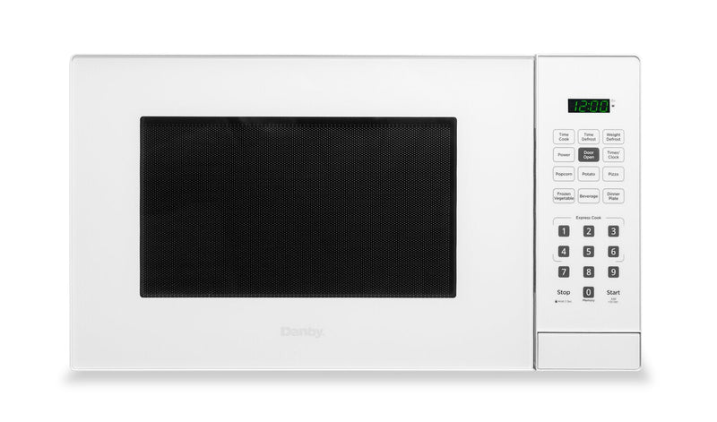 Danby 0.9 Cu. Ft. Countertop Microwave - White - DBMW0921BWW | Four à micro-ondes de comptoir Danby de 0,9 pi3 - blanc - DBMW0921BWW | DBMW09WW