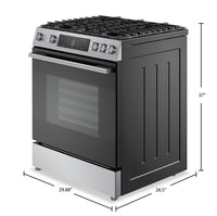 Bosch 30" 5.8 Cu. Ft. 100 Series Gas Range with Rapid Preheat and Air Fry - Stainless Steel - HGF1050MUC | Cuisinière à gaz Bosch série 100 de 5,8 pi3 et de 30 po avec préchauffage rapide et friture à air - acier inoxydable - HGF1050MUC | HGF105MC