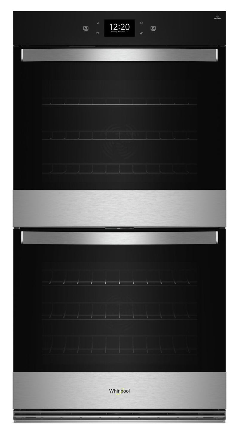 Whirlpool 27" 8.6 Cu. Ft. Electric Double Wall Oven with True Convection - Fingerprint Resistant Sta… | Four mural double électrique Whirlpool de 8,6 pi³ et de 27 po avec convection véritable - acier inox…