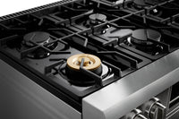 Thor Kitchen 6 Cu. Ft. Tilt Panel Professional Gas Range - TRG3601 | Cuisinière professionnelle à gaz Thor Kitchen de 6 pi³ à panneau inclinable - TRG3601 | TRG3601S