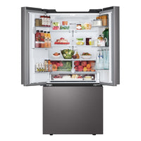 LG 33" 25 Cu. Ft. French-Door Refrigerator with Dual Ice Makers - Black Stainless Steel - LF25S6330D | Réfrigérateur LG de 33 po et de 25 pi³ à portes françaises avec machine à glaçons double - acier inoxydable noir - LF25S6330D | LF25S63D