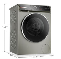 Bosch 800 Series 24" 2.4 Cu. Ft. Compact Front-Load Washer with Home Connect® - WGB246AXUC | Laveuse compacte Bosch de série 800 à chargement frontal de 2,4 pi³ et de 24 po avec Home ConnectMC - WGB246AXUC | WGB246AX