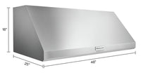 KitchenAid 48" Commercial-Style Wall-Mount Canopy Range Hood - KVWC908KSS 