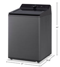 LG 5.8 Cu. Ft. Smart Top-Load Washer with EasyUnload™ and AI Sensing - Platinum Black - WT8200CL | Laveuse intelligente LG à chargement par le haut de 5,8 pi³ avec EasyUnload et détection IA - noir platine - WT8200CL | WT8200CL