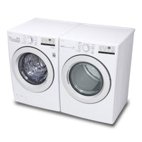 LG 5.2 Cu. Ft. Front-Load Washer and 7.4 Cu. Ft. Electric Dryer - White 