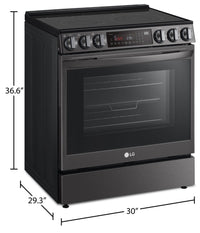 LG 6.3 Cu. Ft. Smart Front-Control Electric Range with Air Fry - LSEL6335D 