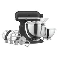 KitchenAid Artisan Series Tilt-Head Stand Mixer with Premium Accessory Pack - KSM195PSBK 