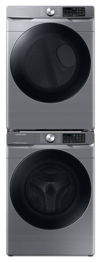 Samsung 5.2 Cu. Ft. Front-Load Washer and 7.5 Cu. Ft. Gas Dryer - Platinum 