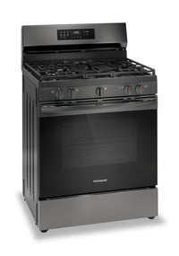 Frigidaire 5.1 Cu. Ft. Gas Range With Air Fry and Convection Bake - Black Stainless Steel - FCRG3083… | Cuisinière à gaz Frigidaire de 5,1 pi³ avec friture à air et cuisson par convection - acier inoxydab…