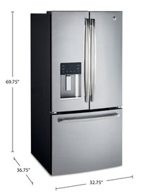 GE Profile 23.6 Cu. Ft. Fingerprint-Resistant French-Door Refrigerator - PFE24HYRKFS 