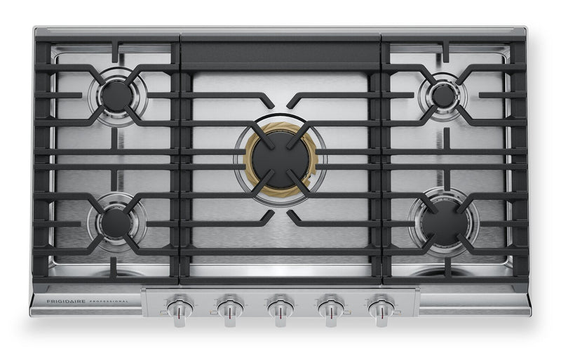 Frigidaire Professional 36" 5-Burner Gas Cooktop - Stainless Steel - PCCG3680AS | Surface de cuisson à gaz Frigidaire Professional de 36 po à 5 brûleurs - acier inoxydable - PCCG3680AS | PCCG36AS