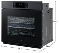 Samsung 30" 5.1 Cu. Ft. Electric Single Wall Oven with AI Pro Cooking™ Camera and Air Sous Vide  - M… | Four mural simple électrique Samsung de 5,1 pi³ et de 30 po avec caméra AI Pro CookingMC et Air Sous…