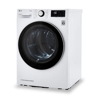 LG 4.2 Cu. Ft. Smart Heat Pump Dryer - White - Stackable - DLHC1455W | Sécheuse intelligente LG de 4,2 pi³ avec pompe à chaleur - blanche - superposable - DLHC1455W