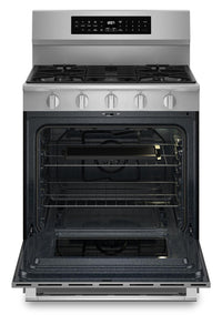 Maytag 5 Cu. Ft. Smart True Convection Gas Range with Grill Mode - Stainless Steel - MFGS8030RZ | Cuisinière intelligente à gaz Maytag de 5 pi³ à convection véritable avec mode gril - acier inoxydable - MFGS8030RZ | MFGS80RZ