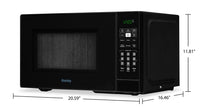 Danby 1.1 Cu. Ft. Countertop Microwave - Black - DBMW1121BBB | Four à micro-ondes de comptoir Danby de 1,1 pi3 - noir - DBMW1121BBB | DBMW11BB