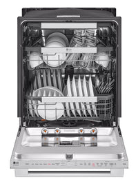 LG STUDIO Top Control Smart Dishwasher with QuadWash Pro™ and TrueSteam® - SDWB24S3 