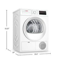 Bosch 300 Series 24" 4 Cu. Ft. Compact Condensation Dryer - WPA12100UC | Sécheuse compacte Bosch 24 po de série 300 de 4 pi3 par condensation - WPA12100UC | WPA1210C