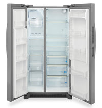 Frigidaire Gallery 36" 26 Cu. Ft. Side-by-Side Refrigerator - Stainless Steel - GRSN2620AF | Réfrigérateur Frigidaire Gallery de 26 pi3 et de 36 po à compartiments juxtaposés - acier inoxydable - GRSN2620AF | GRSN26AF