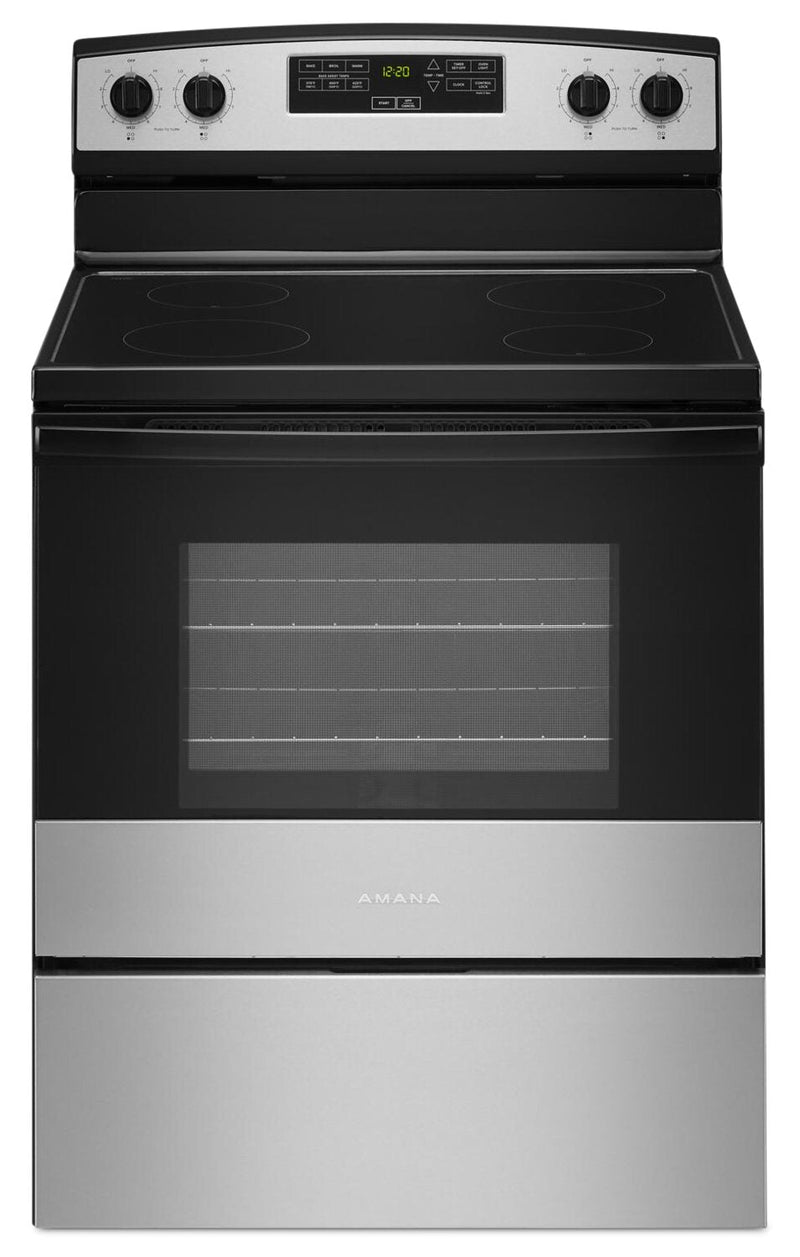 Amana 4.8 Cu. Ft. Electric Range - Stainless Steel - YAER6303MMS | Cuisinière électrique Amana de 4,8 pi³ - acier inoxydable - YAER6303MMS