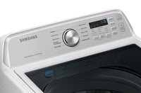 Samsung 5.3 Cu. Ft. Top-Load Washer and 7.4 Cu. Ft. Electric Dryer - White | Laveuse à chargement par le haut de 5,3 pi³ et sécheuse électrique de 7,4 pi³ de Samsung - blanches | SATL350A