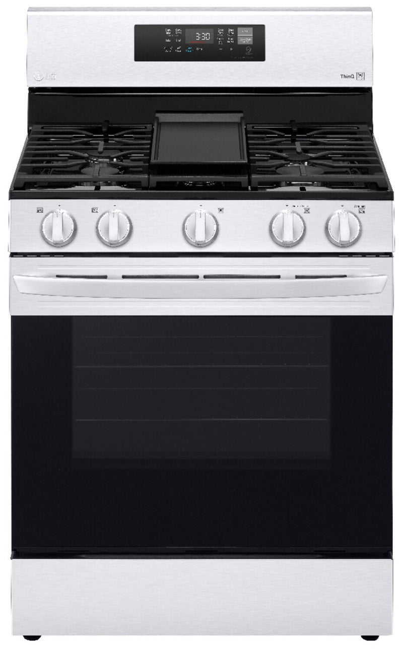 LG 5.8 Cu. Ft. Smart Gas Range with Air Fry - LRGL5823S - Gas Range in Stainless Steel