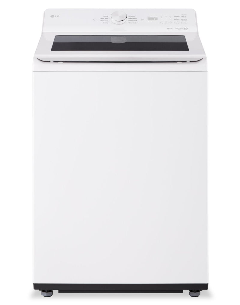 LG 5.8 Cu. Ft. Smart Top-Load Washer with EasyUnload™ and AI Sensing - Alpine White - WT8200CW | Laveuse intelligente LG à chargement par le haut de 5,8 pi3 avec EasyUnload et détection IA - blanc alpin - WT8200CW | WT8200CW