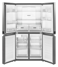 Whirlpool 19.4 Cu. Ft. 4-Door French-Door Refrigerator - WRQA59CNKZ - Refrigerator in FingerPrint Resistant Metallic Steel