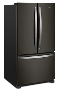 Whirlpool 36" 20 Cu. Ft. Counter-Depth French-Door Refrigerator - Black Stainless Steel - WRFC2036RV | Réfrigérateur Whirlpool de 20 pi3 et de 36 po de profondeur comptoir à portes françaises - acier inoxydable noir - WRFC2036RV | WRFC20RV