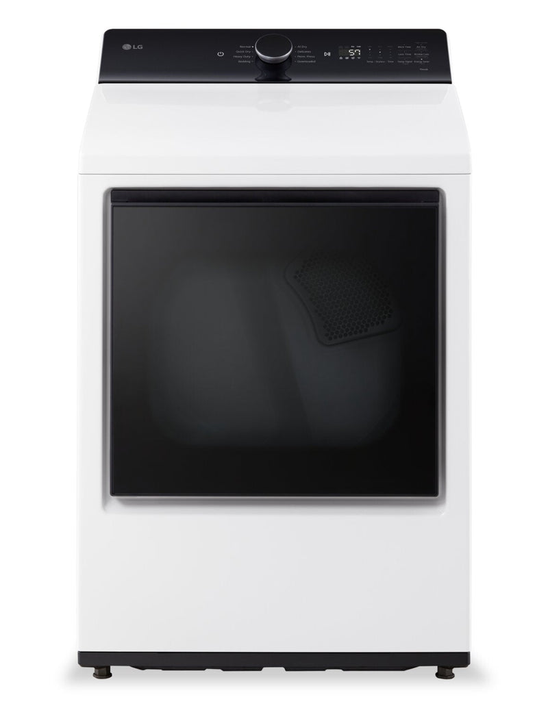 LG 7.3 Cu. Ft. Electric Dryer - White - DLE8400WE | Sécheuse électrique LG de 7,3 pi³ - blanche - DLE8400WE