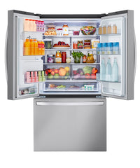 LG 36" 31 Cu. Ft. French-Door Standard-Depth MAX™ Refrigerator - Smudge Proof Stainless Steel - LF31… | Réfrigérateur LG de 31 pi³ et de 36 po à portes françaises de profondeur standard MAXMC - acier inox…