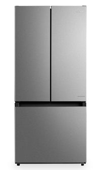 Midea 30" 18.4 Cu. Ft. French-Door Refrigerator - Stainless Steel - MRF18B4AST | Réfrigérateur Midea de 18,4 pi³ et de 30 po à portes françaises - acier inoxydable - MRF18B4AST | MRF18B4A