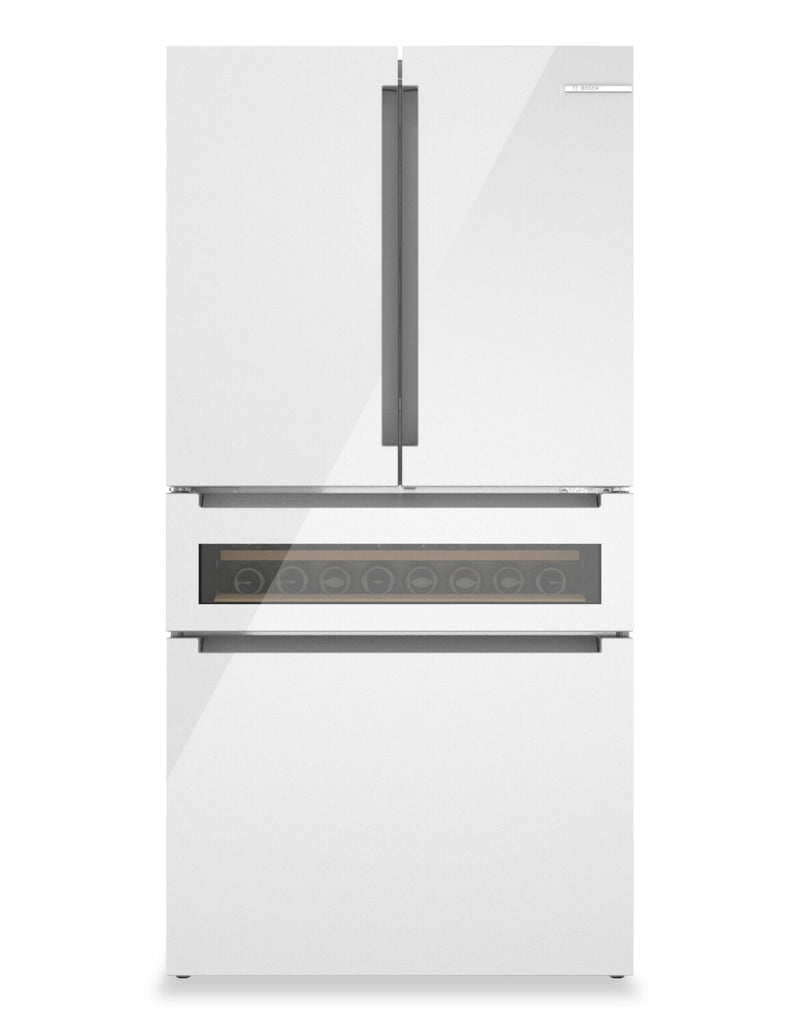 Bosch 36" 20.5 Cu. Ft. 800 Series Smart Counter-Depth French-Door Refrigerator - B36CL81ENW  | Réfrigérateur intelligent Bosch série 800 de 36 po et de 20,5 pi3 de profondeur comptoir à portes françaises - B36CL81ENW  | B36CL81W