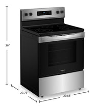 Whirlpool 30" 5.3 Cu. Ft. Electric Range with 5 Elements - YWFES3330RZ  | Cuisinière électrique Whirlpool de 5,3 pi3 et de 30 po avec 5 éléments - YWFES3330RZ  | YWFES33Z