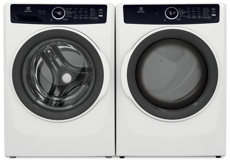 Electrolux 5.2 Cu. Ft. Front-Load Washer and 8 Cu. Ft. Electric Dryer - White 