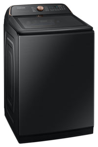 Samsung 6.2 Cu. Ft. Top-Load High-Efficiency Washer - Black Stainless Steel - WA54CG7550AVA4 | Laveuse haute efficacité Samsung à chargement par le haut de 6,2 pi³ - acier inoxydable noir - WA54C…