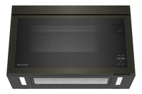 KitchenAid 1.1 Cu. Ft. Flush Over-the-Range Microwave with 900 Watts Cooking - Black Stainless - YKM… | Four à micro-ondes à hotte intégrée KitchenAid de 1,1 pi³ à installation affleurée avec cuisson à 90…