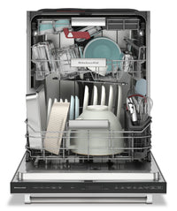 KitchenAid 24" 39 dBA Built-In Top-Control Dishwasher - Stainless Steel with PrintShield™ Finish - K… | Lave-vaisselle encastré KitchenAid de 24 po et de 39 dBA avec commandes sur le dessus - acier inoxyd…