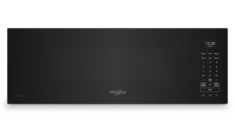 Whirlpool 1.1 Cu. Ft. Smart Low-Profile Over-the-Range Microwave - Black - YWMML5530RB | Four à micro-ondes à hotte intégrée intelligent à profil bas Whirlpool de 1,1 pi3 - noir - YWMML5530RB | YWMML5RB