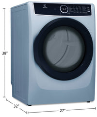 Electrolux 8 Cu. Ft. Gas Dryer with Steam - Glacier Blue - Stackable - ELFG7437AG | Sécheuse à gaz Electrolux de 8 pi³ avec vapeur - bleu glacier - superposable - ELFG7437AG