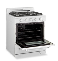 Off-Grid Classic Retro by Unique 30" 3.9 Cu. Ft. Propane Gas Range - Marshmallow White - UGP-30CR OF2 W | Cuisinière à gaz propane Classic Rétro hors réseau par Unique de 30 po et de 3,9 pi3 - blanc guimauve - UGP-30CR OF2 W | 30CROF2W