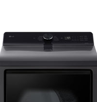 LG 7.3 Cu. Ft. Electric Dryer with AI Sensing and ThinQ® - Platinum Black - DLE8200L | Sécheuse électrique LG de 7,3 pi³ avec détection IA et ThinQMD - noir platine - DLE8200L | DLE8200L