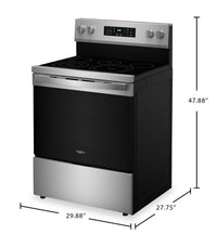 Whirlpool 5.3 Cu. Ft. Electric Range with No Preheat Air Fry - Stainless Steel - YWFES5030RZ | Cuisinière électrique Whirlpool de 5,3 pi3 avec friture à air sans préchauffage - acier inoxydable - YWFES5030RZ | YWFES5RZ