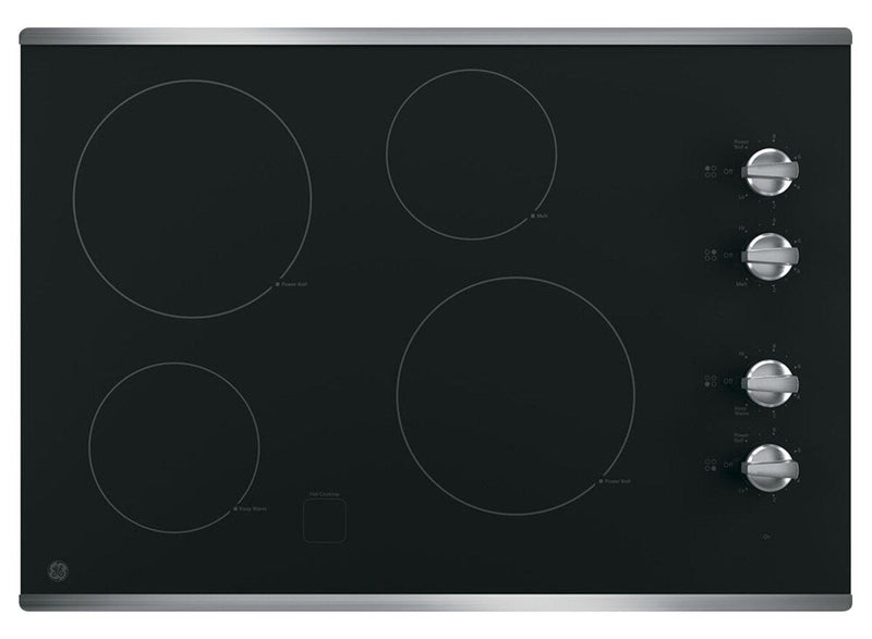 GE 30" 4-Element Electric Cooktop - Stainless Steel - JP3030SWSS | Surface de cuisson électrique GE de 30 po à 4 éléments - acier inoxydable - JP3030SWSS | JP3030SW