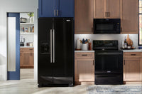 Maytag 36" 25 Cu. Ft. Side-by-Side Refrigerator - Black - MRSF4036PB | Réfrigérateur Maytag de 25 pi³ et de 36 po à compartiments juxtaposés - noir - MRSF4036PB | MRSF40PB
