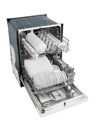 Midea 24" Front-Control Dishwasher with Interior Light - MDF24P2BWW | Lave-vaisselle Midea de 24 po avec commandes à l’avant et éclairage intérieur - MDF24P2BWW | MDF24P2W