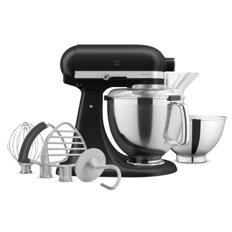 KitchenAid Artisan Series Tilt-Head Stand Mixer with Premium Accessory Pack - KSM195PSBM 